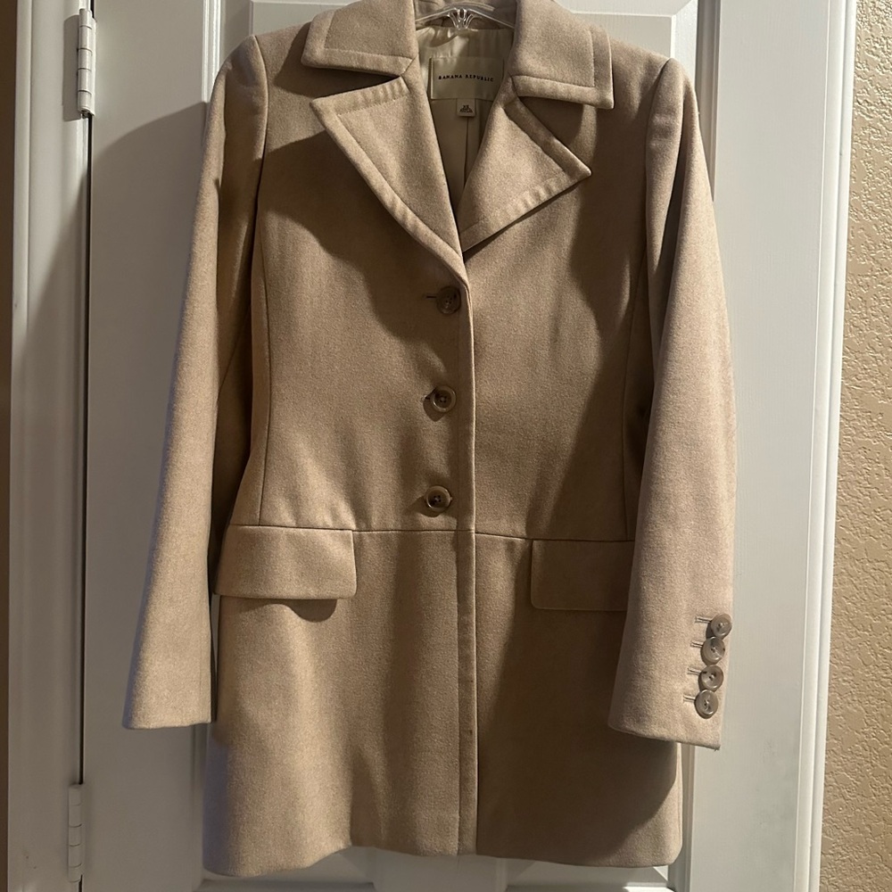 Banana Republic Tan Blazer Coat